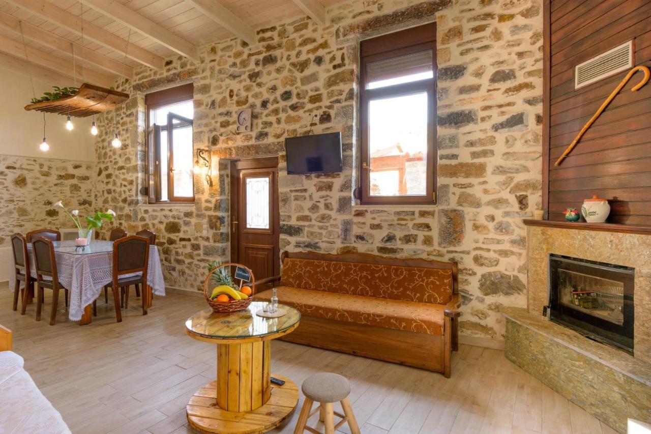Platipodi Stone House Villa Nikithianos Exteriör bild